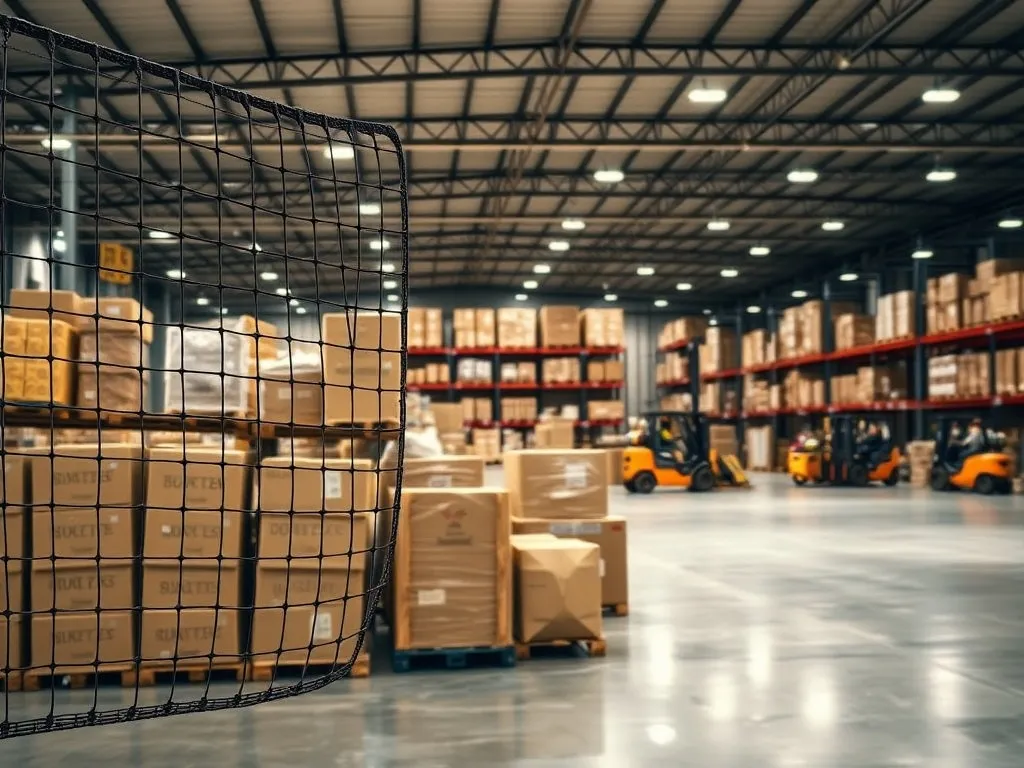Siatki ochronne do magazynów i hal logistycznych