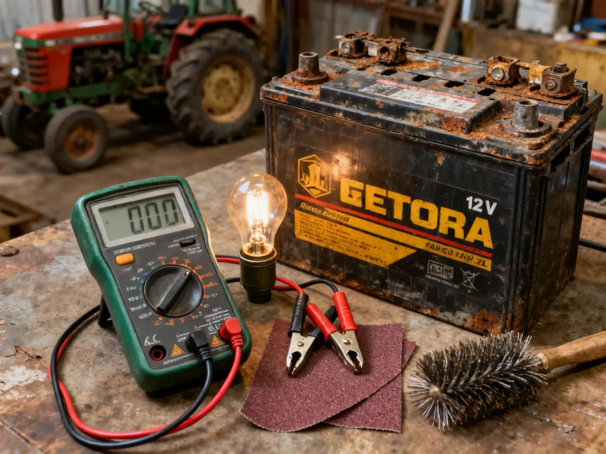Narzędzia do diagnostyki instalacji elektrycznej starego ciągnika