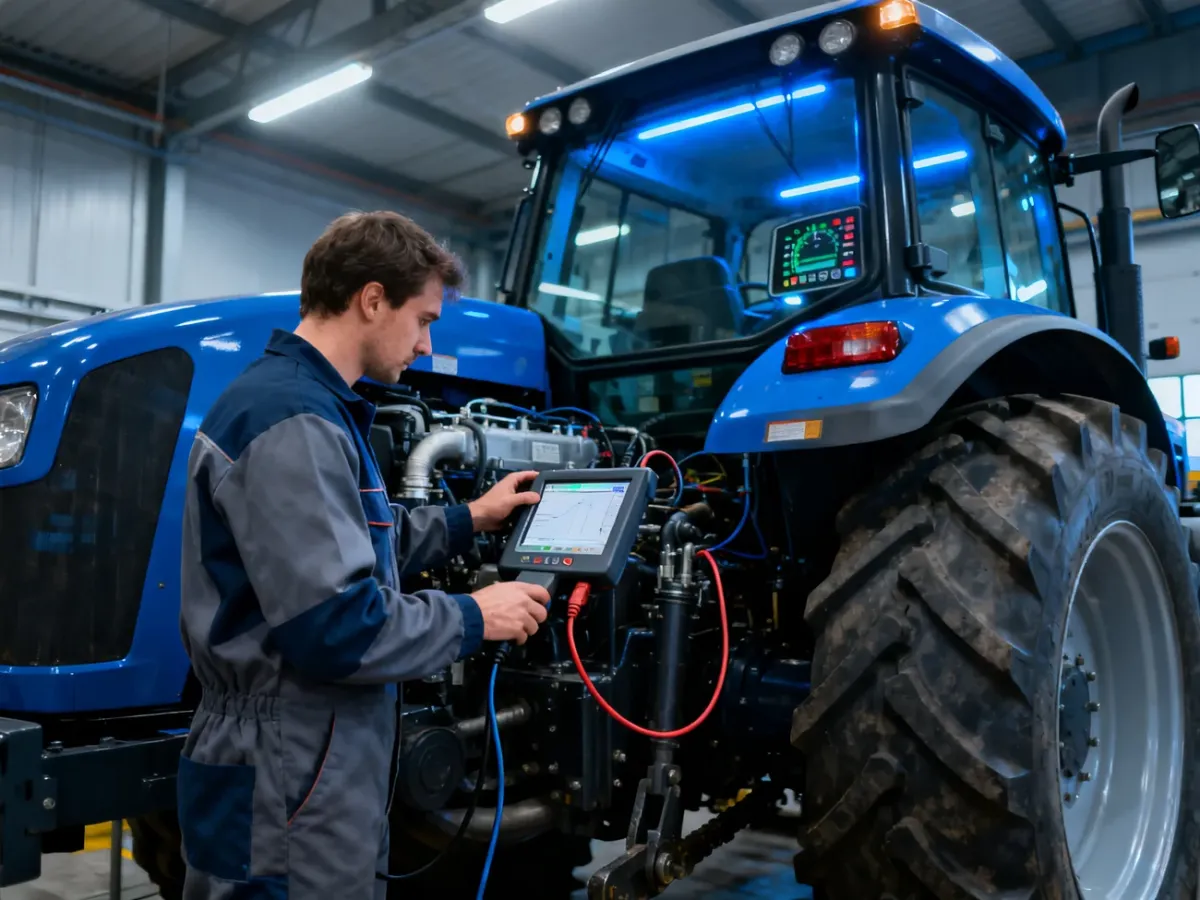 Diagnostyka komputerowa sterownika ECU w nowoczesnym ciągniku